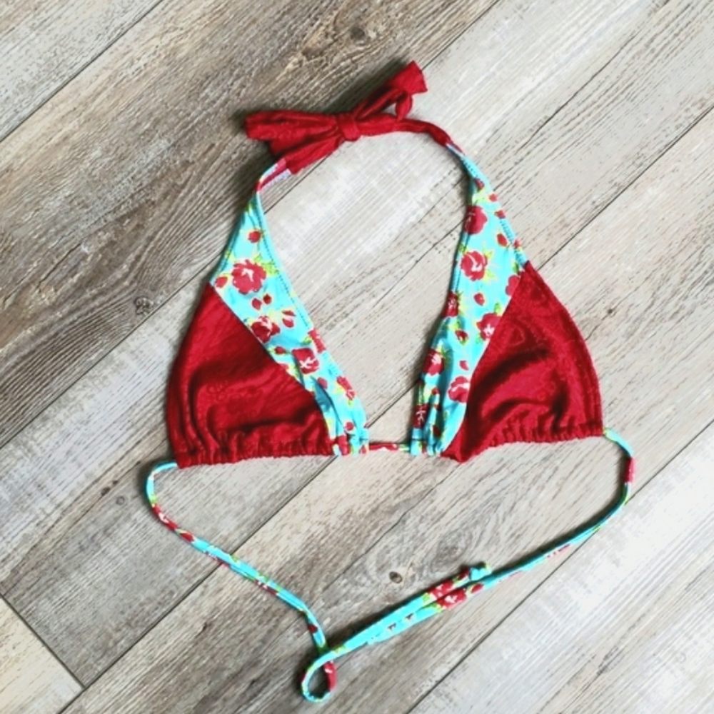 Bikini Top with velvet